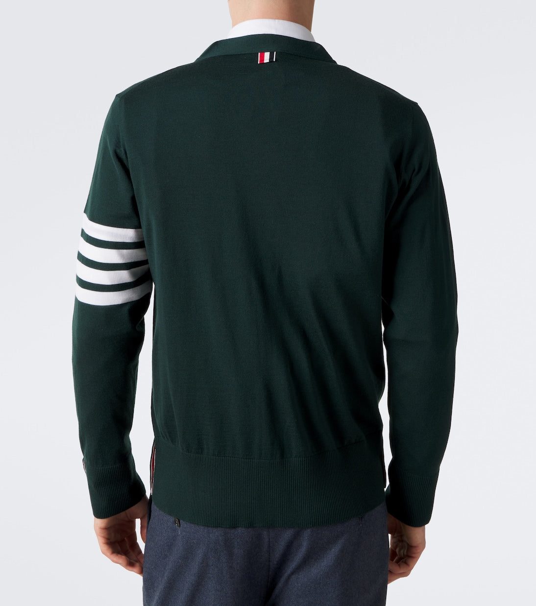 Thom Browne - 4-Bar virgin wool cardigan