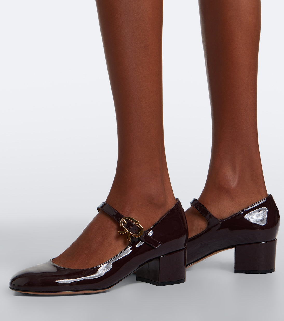 Gianvito Rossi - Mary Ribbon patent leather Mary Jane pumps