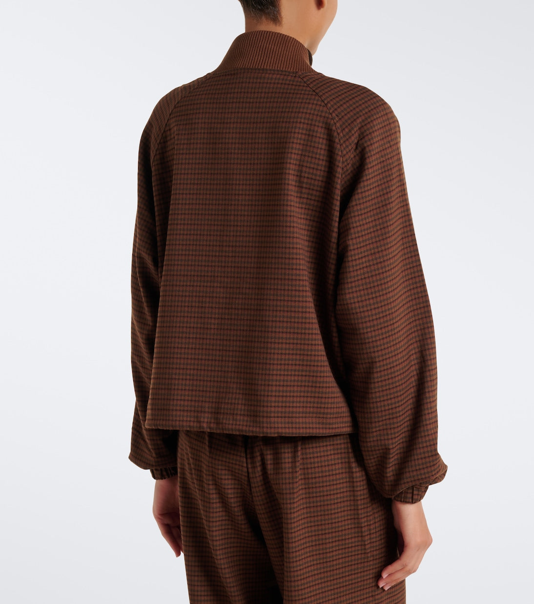 Varley - Keagan checked twill bomber jacket