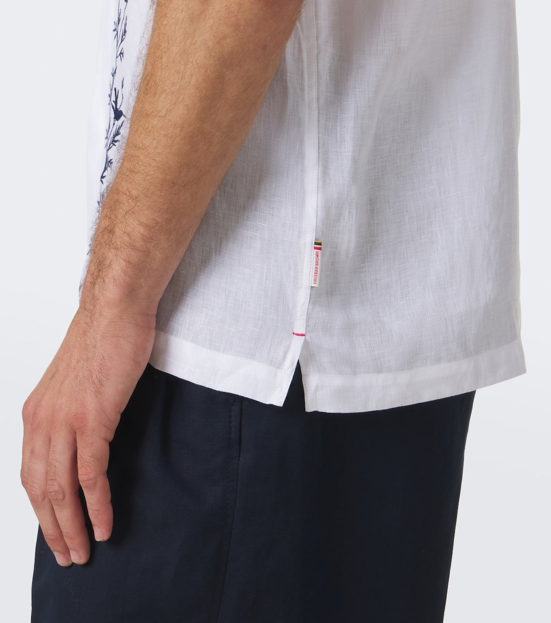 Orlebar Brown - Maitan embroidered linen shirt