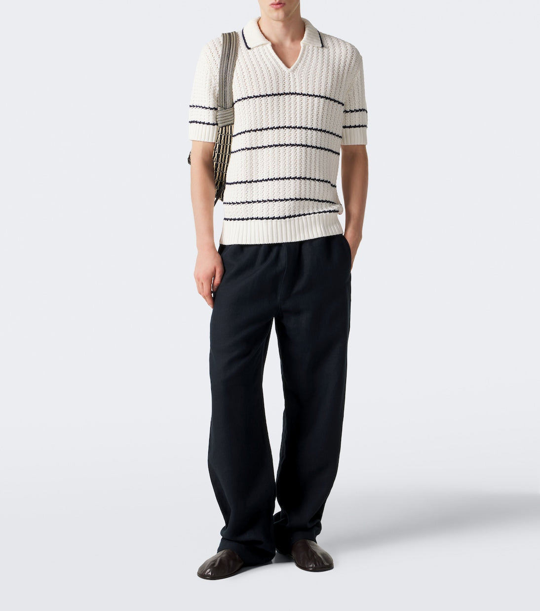 Orlebar Brown - Swift crochet cotton polo shirt