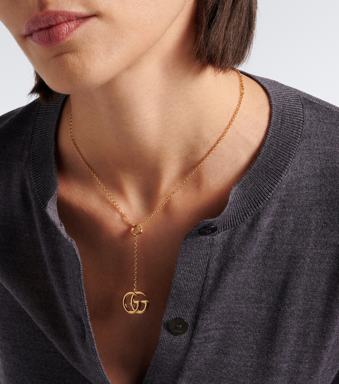 Gucci - GG Marmont lariat necklace