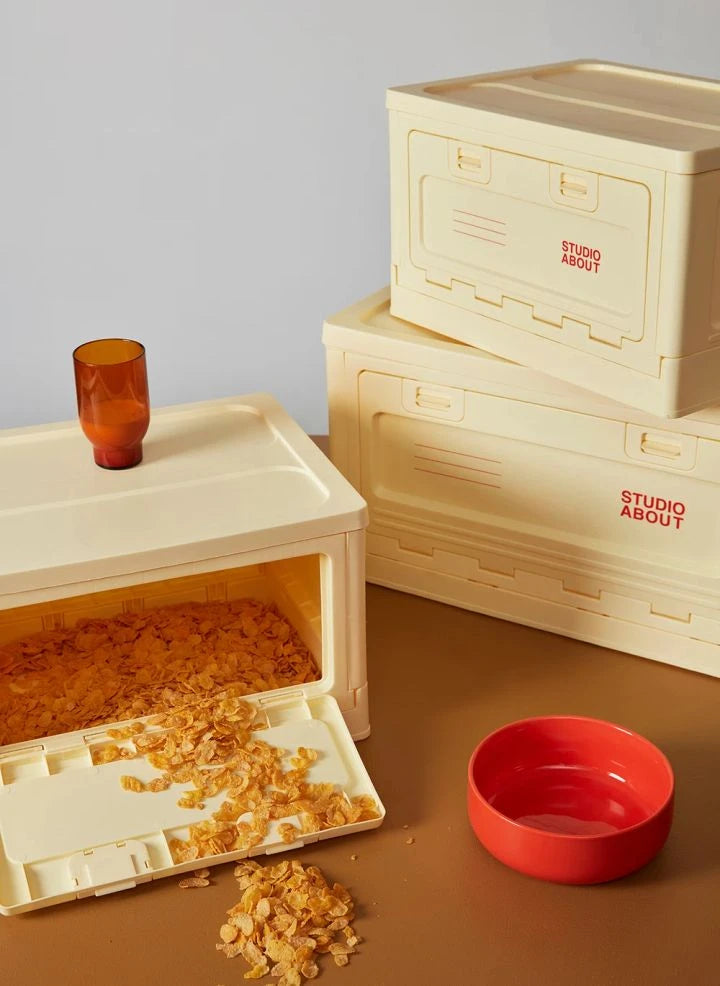 Studio About - Stackable storage box | Pale yellow