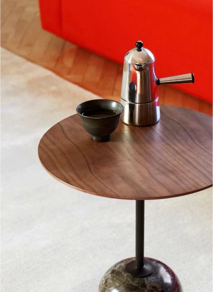 & Tradition - Lato LN8 Side Table, Walnut Top