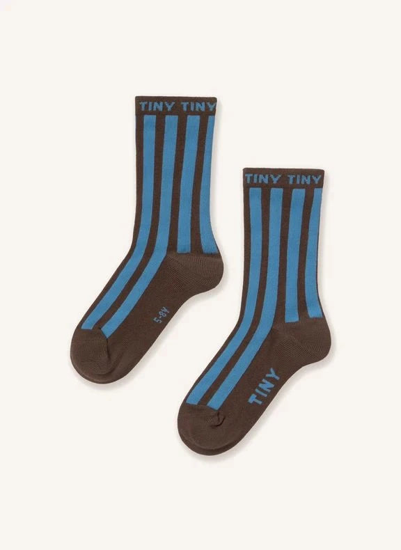 Tinycottons - Striped Socks | Brown