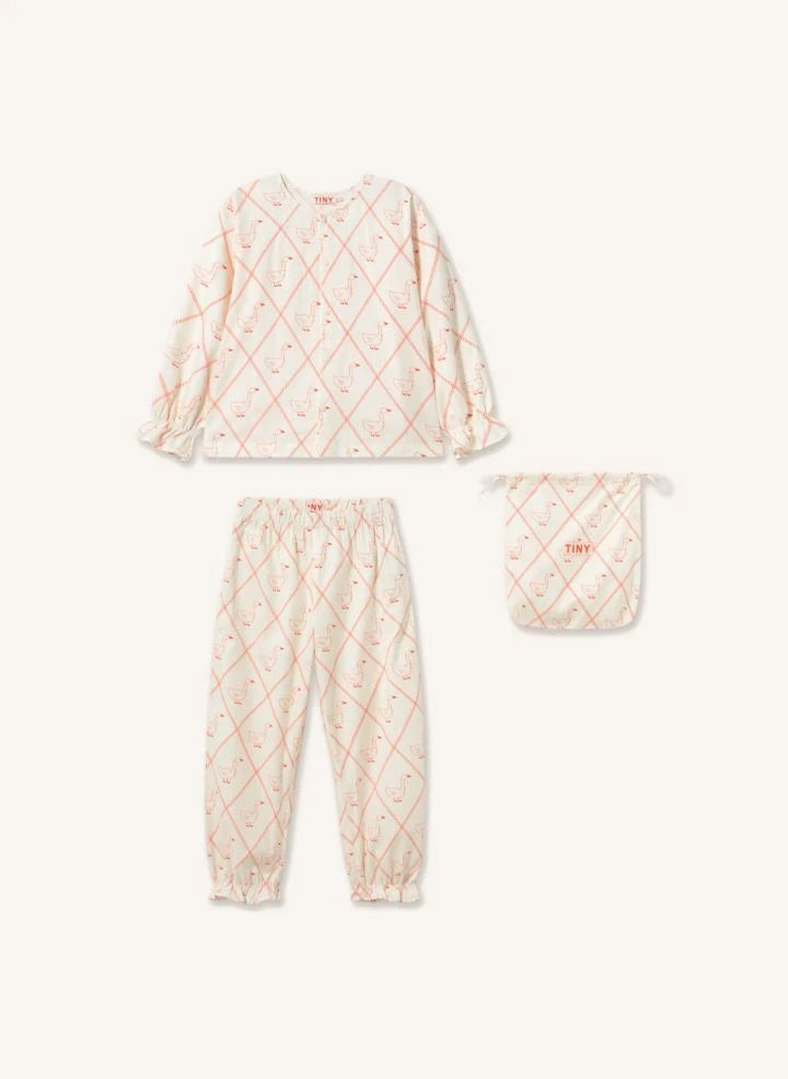 Tinycottons - "Geese" Pajamas | White