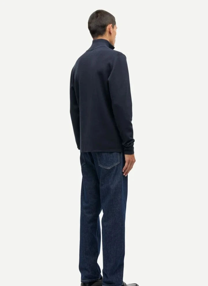 Samsoe Samsoe - Gunan Half Zip Sweat  | Dark Blue