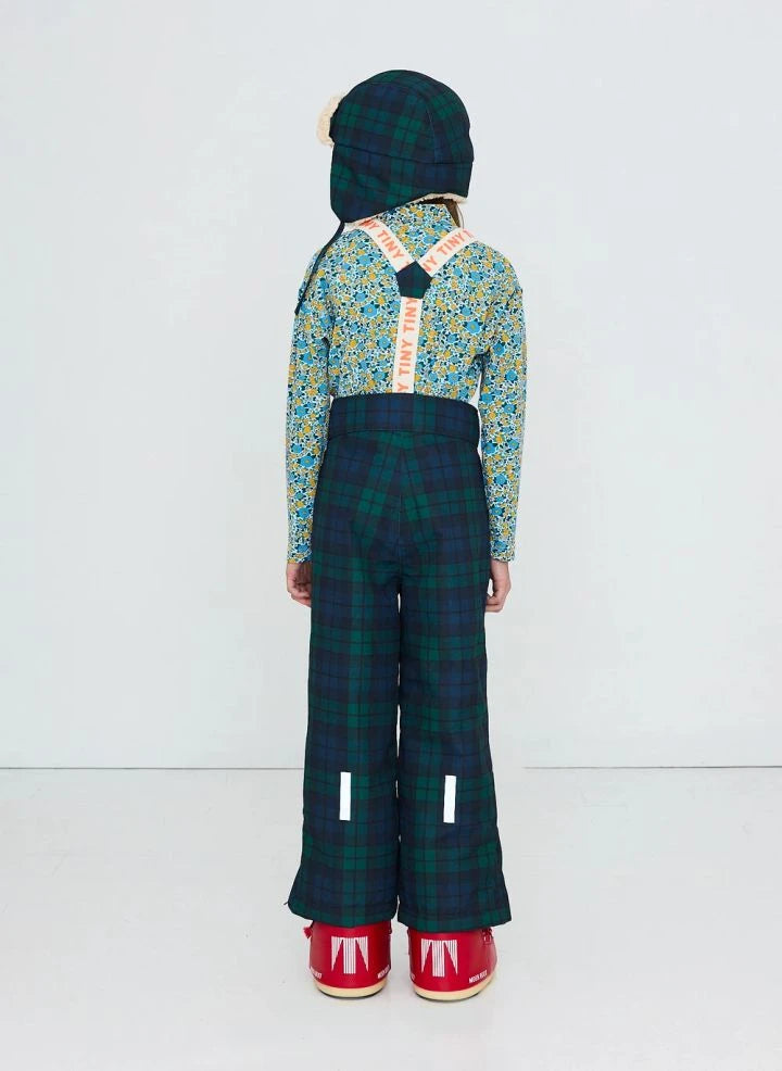 Tinycottons - Checkered Ski Pants | Green