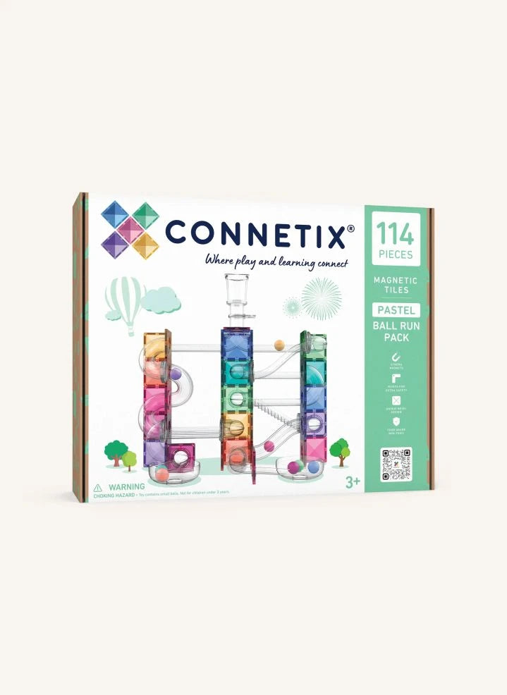 Connetix - Ball Run Set - 114 pieces | Pastel