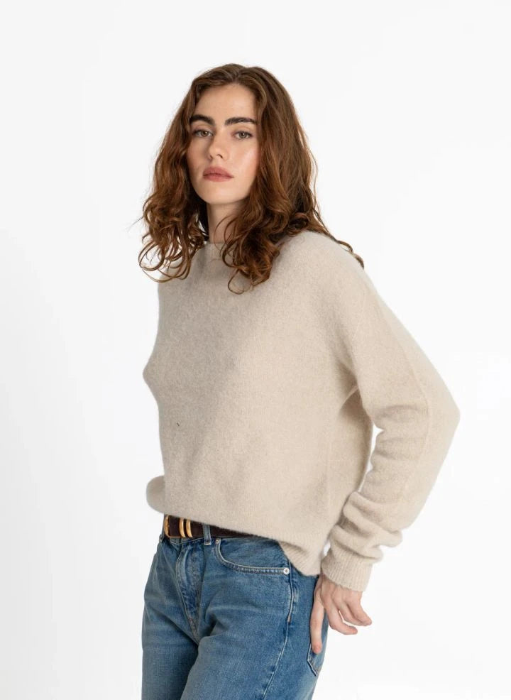 Smallable Woman - Bertille Alpaca Wool Sweater | Ecru