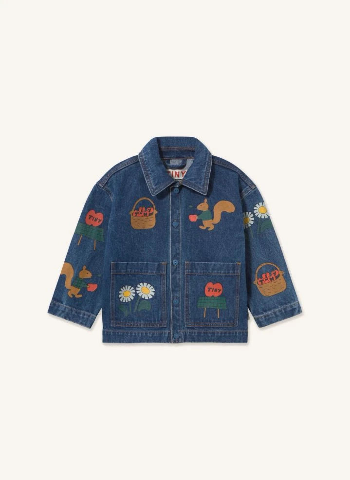 Tinycottons - Pommes Denim Jacket | Blue