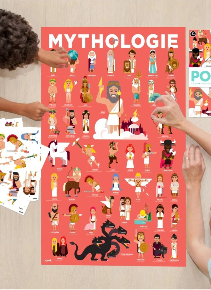 Poppik - Mythology Sticker Poster