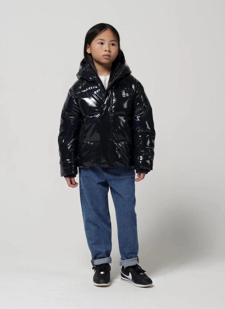 Gosoaky - Flashy Dragon Gradient Waterproof Down Jacket | Blue