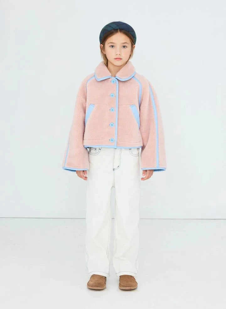 Tinycottons - Sherpa-Style Reversible Jacket | Pink