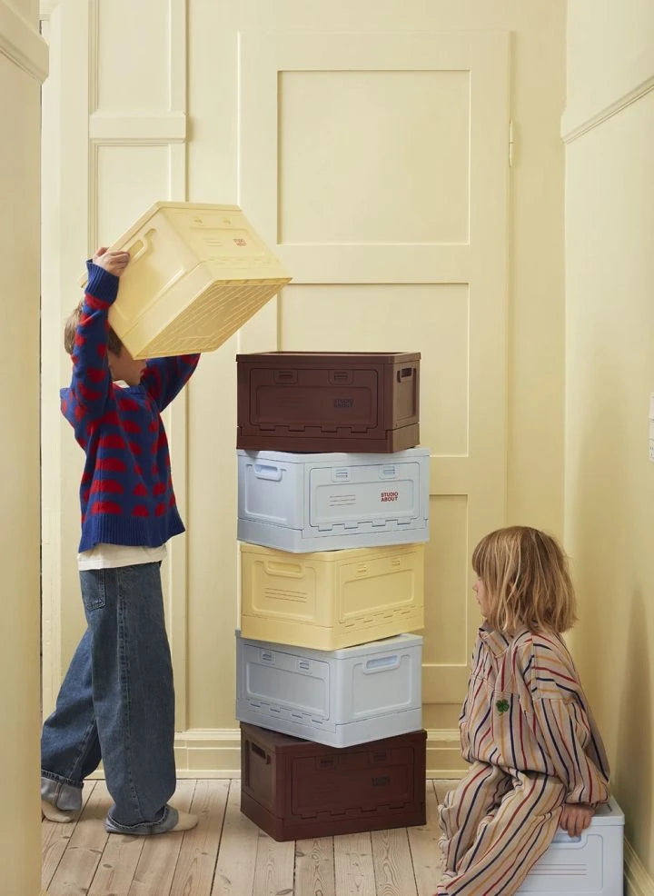 Studio About - Stackable storage box | Pale yellow