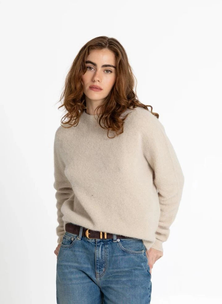 Smallable Woman - Bertille Alpaca Wool Sweater | Ecru