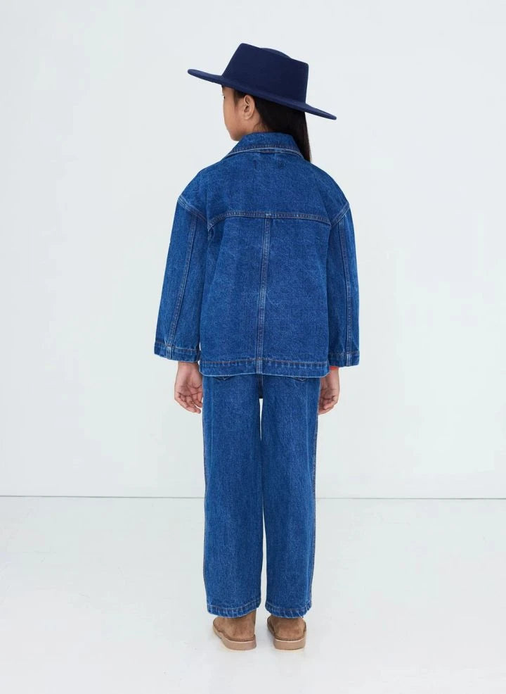 Tinycottons - Pommes Denim Jacket | Blue