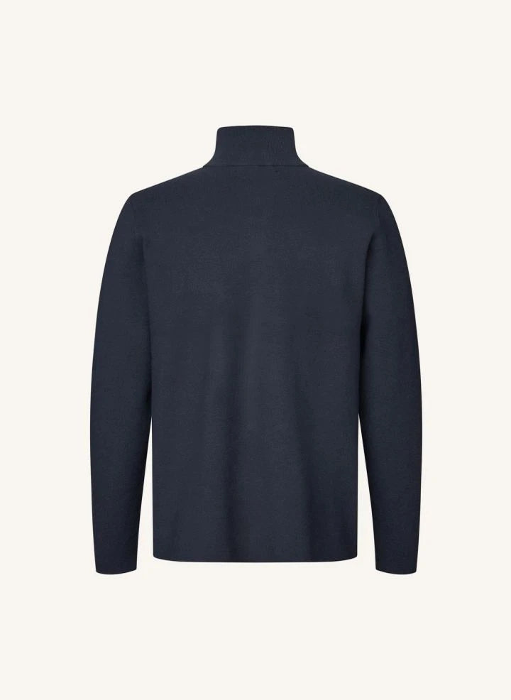 Samsoe Samsoe - Gunan Half Zip Sweat  | Dark Blue