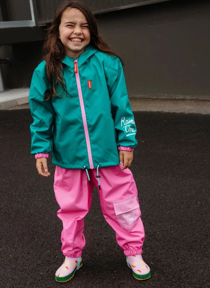Hello Hossy - Waterproof Jacket | Turquoise
