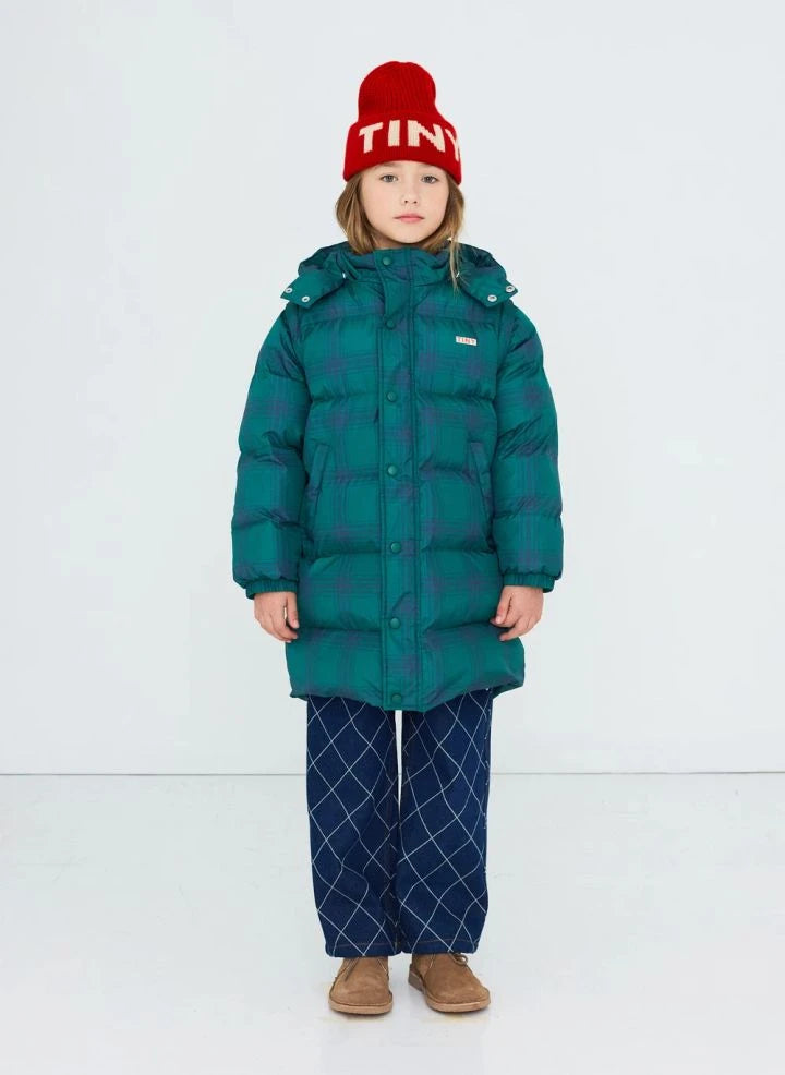 Tinycottons - Tartan Down Jacket | Green