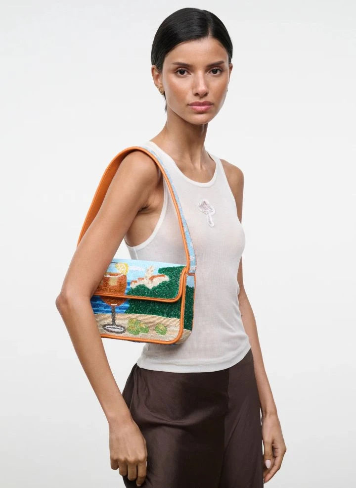 Staud - Tommy Beaded bag | Sunset