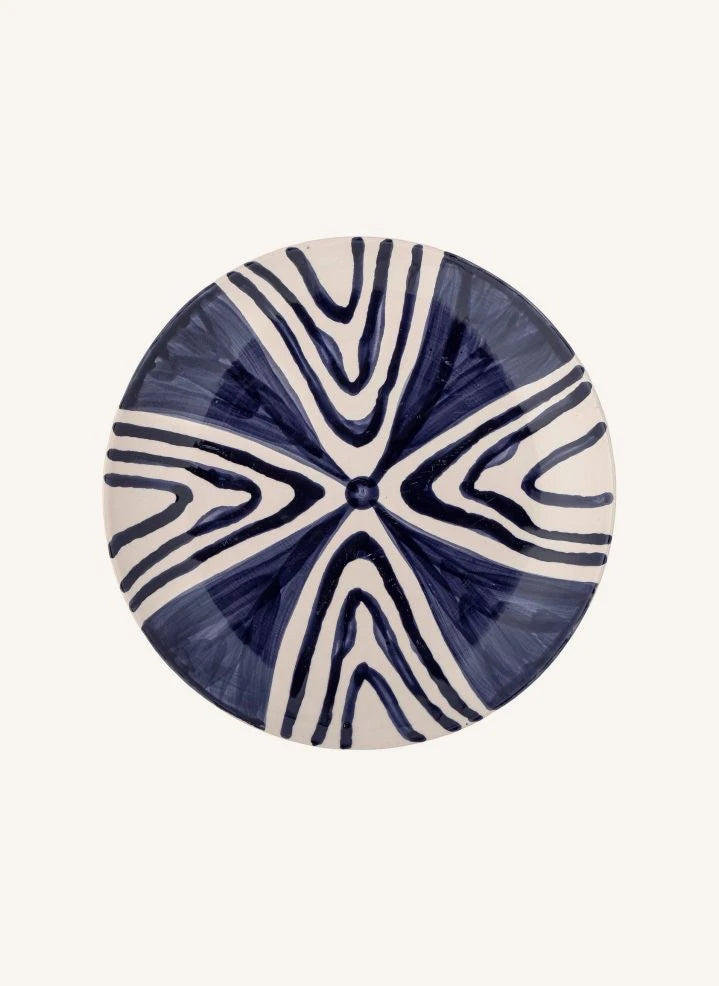 Bloomingville - Shama plate | Blue